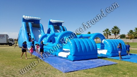 Big Inflatable water slide rentals without pools Phoenix AZ